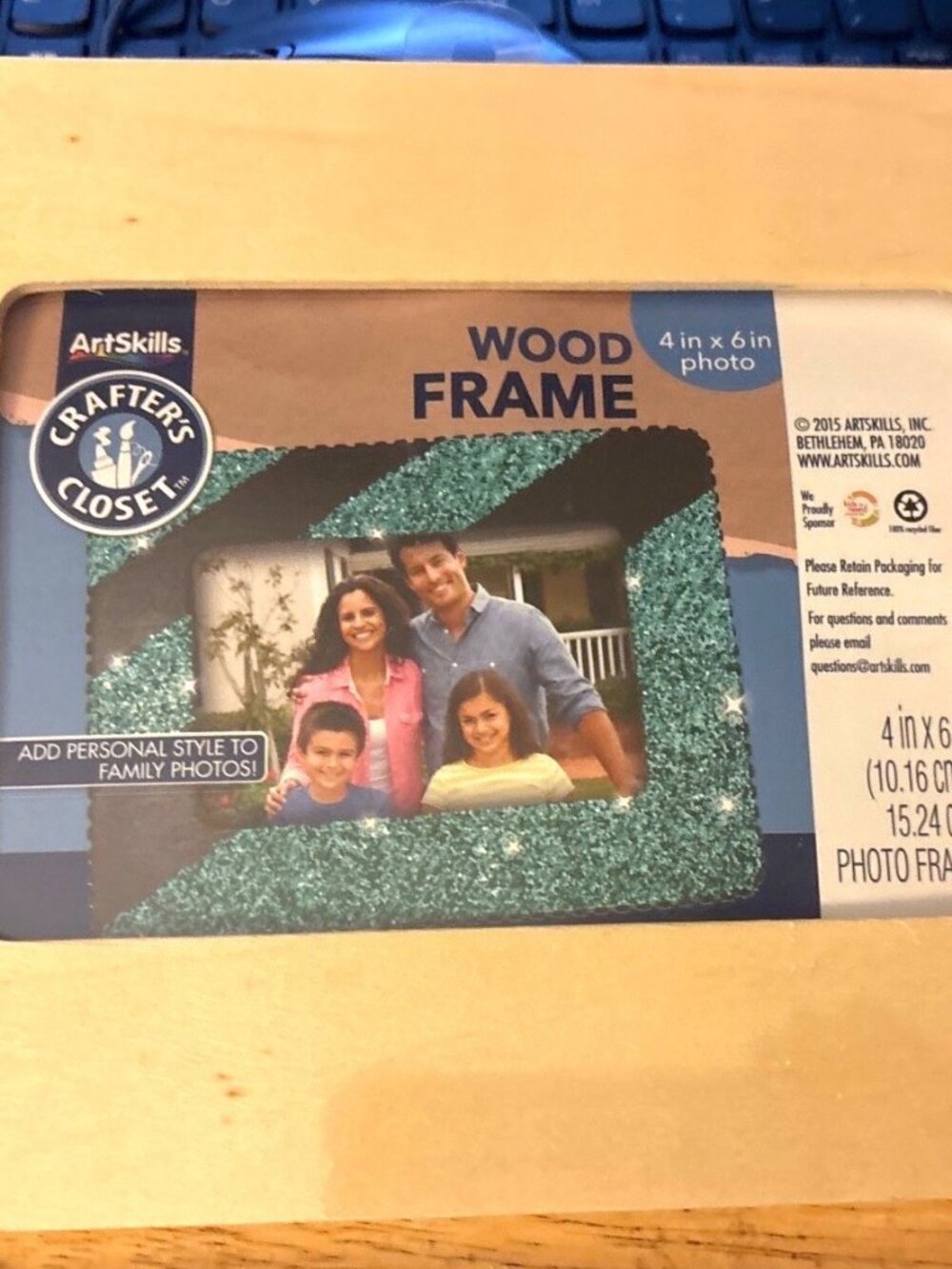 Crafters Closet 4x6 Unfinished Wood Photo Frame For DIY Crafting 2005 New